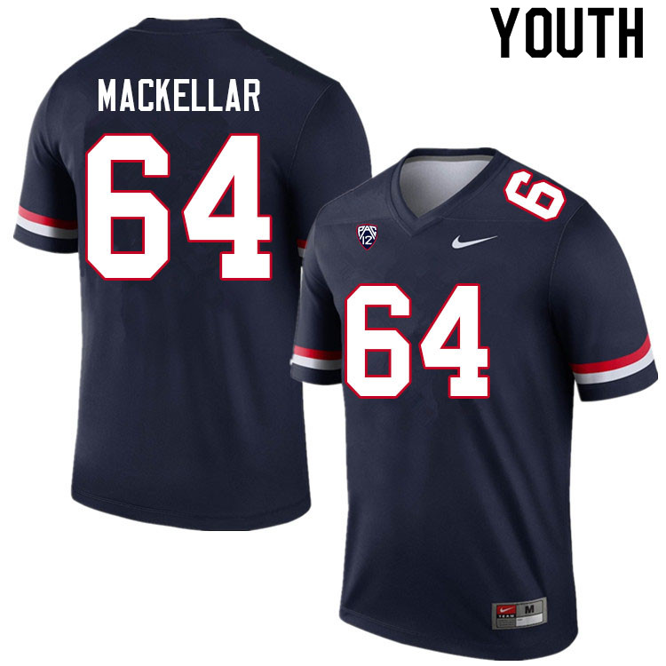 Youth #64 Seth MacKellar Arizona Wildcats College Football Jerseys Sale-Navy - Click Image to Close